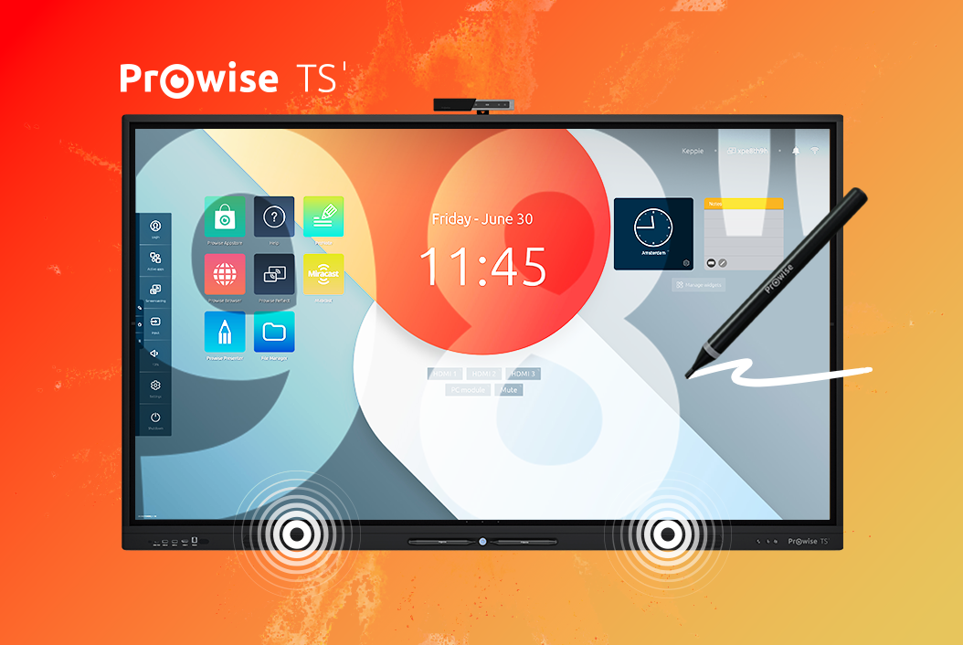 Schnittstelle des Prowise Touchscreen One G2 98"