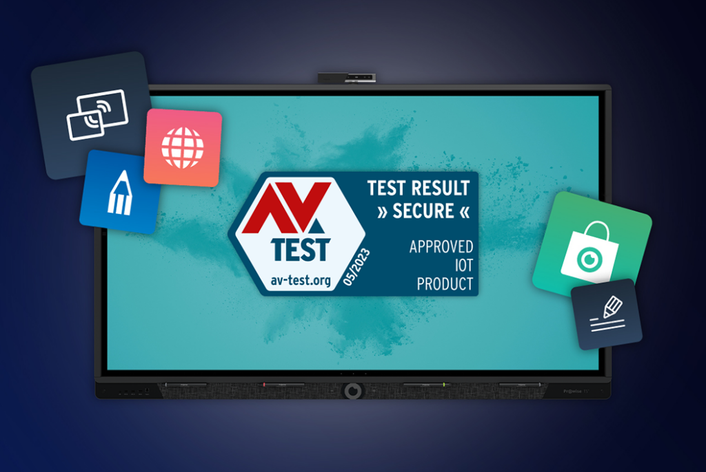 Sicherheit der Prowise Touchscreens von AV-TEST bestätigt