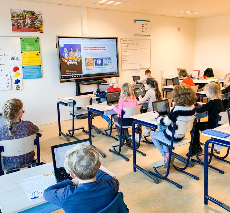 Prowise touchscreen en software op Basisschool de Keijenberg